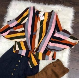 Multi color striped shirt